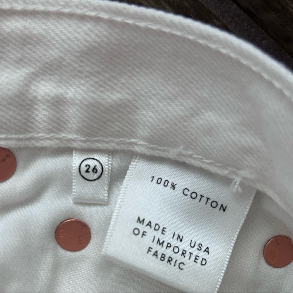 GRLFRND Karolina High Rise Jeans in Ocean Eyes White Sz 26 - Picture 10 of 11